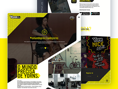 Yorn • UI Design & UX advertising app campaign interface landing page navigation ui ux web design website