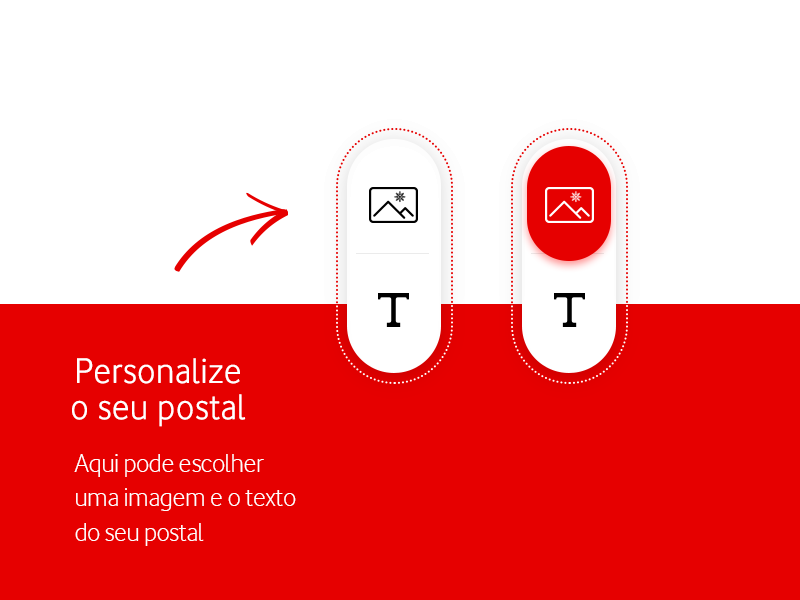 Vodafone | Christmas • UI Design web design ux users ui text plataform interface interactive image custom button