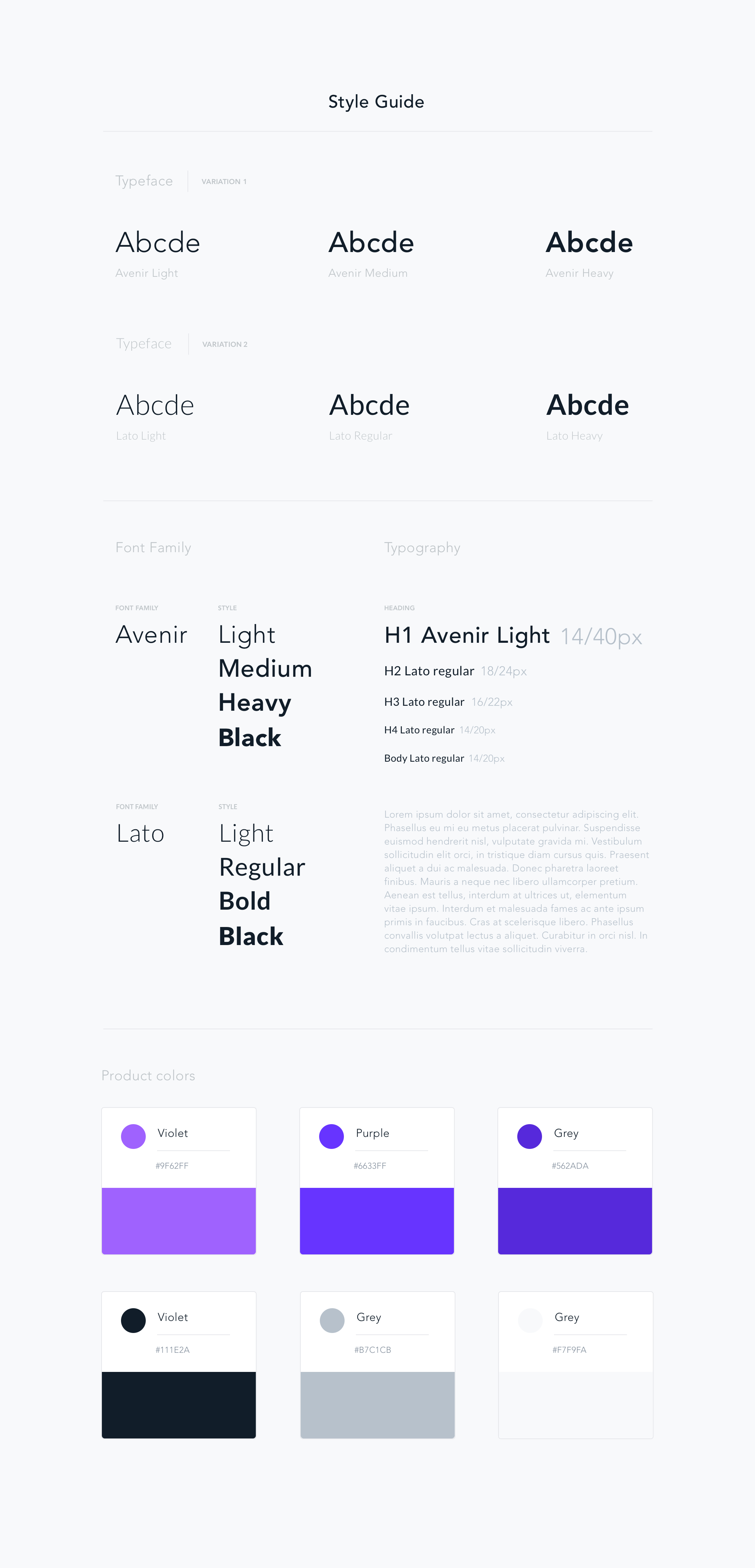 Style Guide App • Product Design by Filipe Moreira on Dribbble