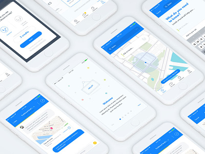 New App • Product Design app chat design ios map nearby product remote rewards ui users ux