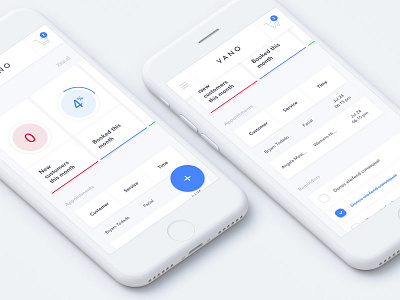 Vano • Digital Product Design add app dashboard data google progressive remote swipe table ui ux web