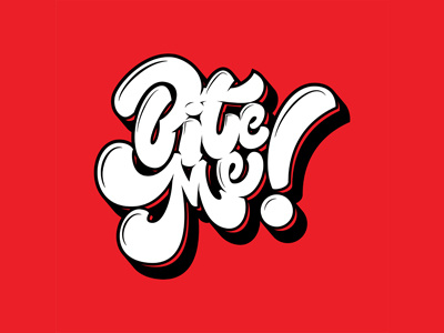 Bite Me! creative design lettering lettes text type typography
