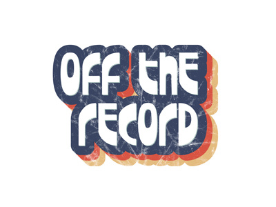 Off The Record color creative lettering letters texture type typography