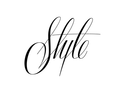 Style black and white creative lettering letters script style type typography