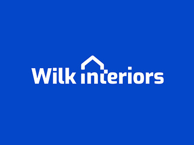 Wilk Interiors Logo branding business design home house i icon iconography illustration interiors logo