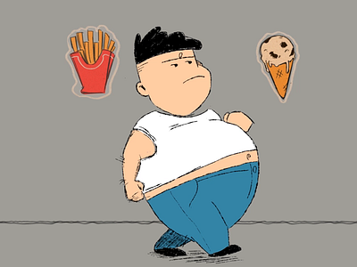 Fattie animation (2D) - colorful animation animation 2d character food food game frame by frame animation game garuda gogotun sprites walk animation walk cycle walking character