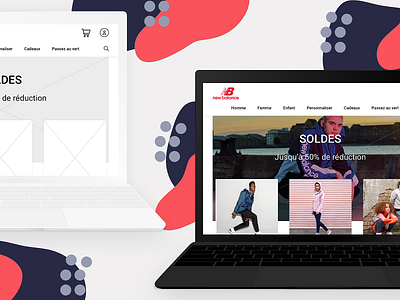 New balance redesign website creating design direction artistique e comerce interface ui ux web website