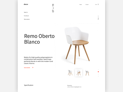 Furniture Web-page Concept