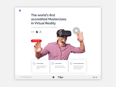 VR Training Landing Page