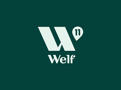 Welf adobe branding business design graphic illustration letter logo mark vector