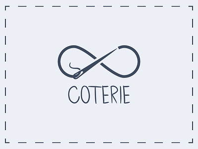 Coterie adobe branding clothing design fashion illustration illustrator infinity logo mark vector