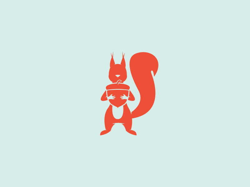 Squirrel Productivity Tools adobe squirel graphic design letter illustration branding vector animal logo