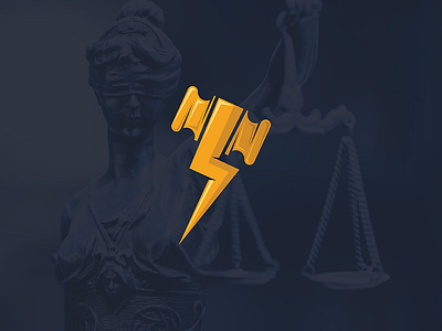 Fast Legal Solution adobe creative design graphic illustration justice law legal lightning logo mark vector