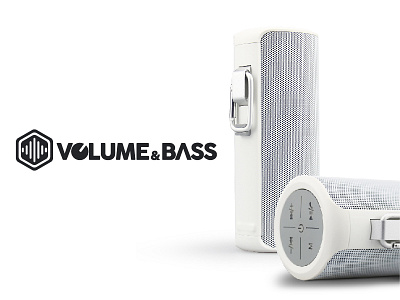 Volume And Bass branding business design graphic illustration logo mark music speaker vector