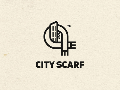 City Scarf branding city creative design graphic illustration logo mark scarf vector