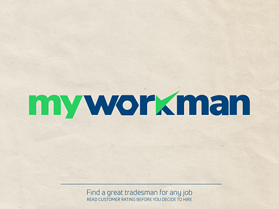 Myworkman branding creative design graphic illustration letter logo logodesign typography vector work