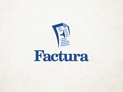 Factura Logo branding business creative design graphic graphicdesign illustration illustrator letter logo logodesign mark typography vector