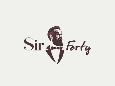 Sir Forty branding business creative design gentleman graphic graphicdesign illustration illustrator logo logodesign vector