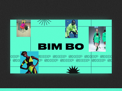 Bim bo — fashion shop banner design fashion fashion design green online shop shop
