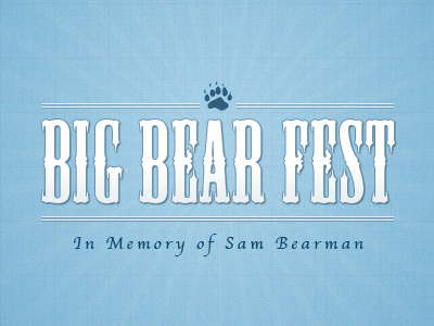 Big Bear Fest Logo Concept bear bigbearfest festival logo