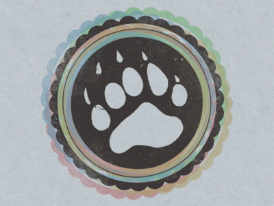 Another Big Bear Fest Logo Concept bear logo paw