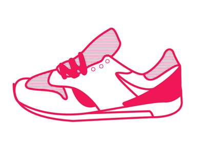 Tennis Shoe for Charity graphic design illustration logo tshirt