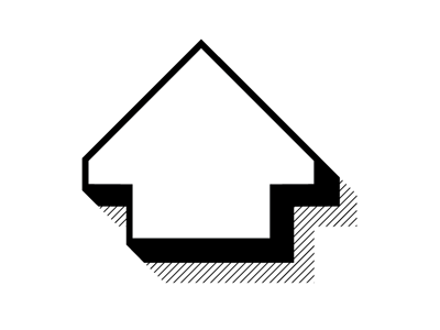 Arrow arrow black and white graphic icon logo