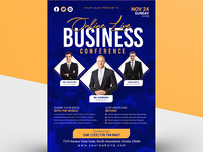 Corporate business and conference multipurpose flyer design a4 brochure a4 flyer branding brochure brochure design business corporate brochure design illustration logo ui