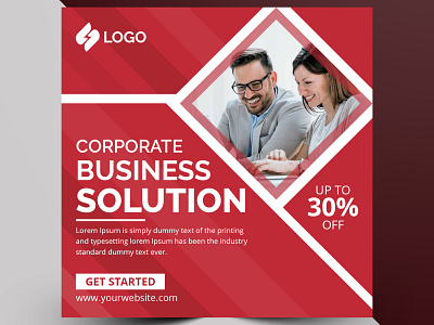 Corporate Business Social Media Post Template