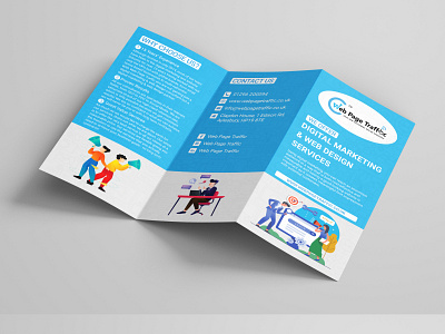 Digital Marketing Tri Fold Brochure Template