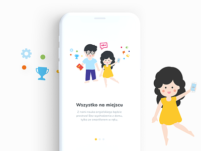 Onboarding process android app english illustration ios kids language material mobile onboarding ui ux