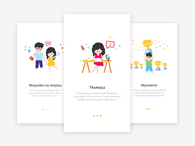 Onboarding screens