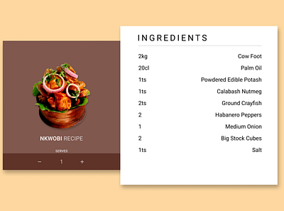 RECIPE cool dailyui design figma figma design food lagos nice nigeria recipe recipe app ui ui ux design ux web webapp design