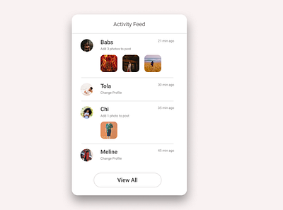 feed activity feed dailyui design feed figma figma design lagos nice nigeria ui ui ux design ux