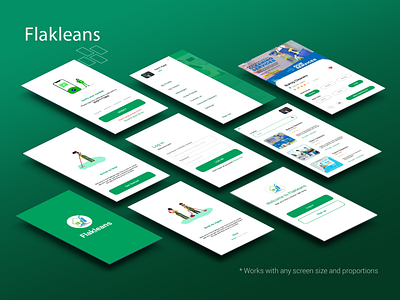 flakleans clean cleaning cleaning agents cleaning service cleaning services figma green home home cleaning home cleaning app nigeria office office cleaning office cleaning app room cleaning room cleaning app ui uidesign uidesigner ux