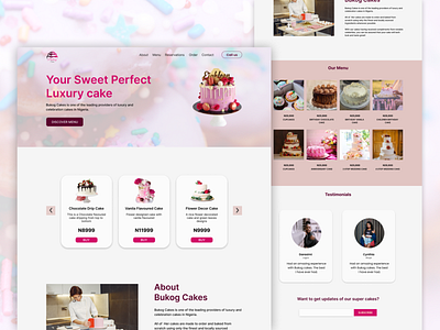 bukogcakes cakes dailyui design figma figma design nice ui ui ux design ux website design