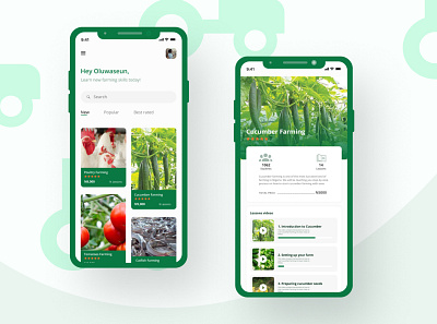 farm learning app dailyui design figma mobile app design mobile ui ui ui ux design ui design ui designer uiux ux