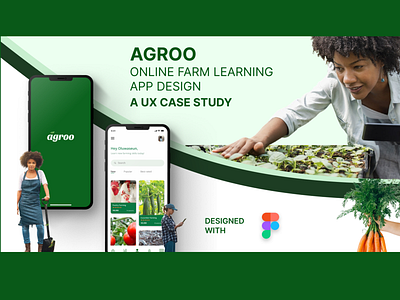 AGROO online farm learning app design