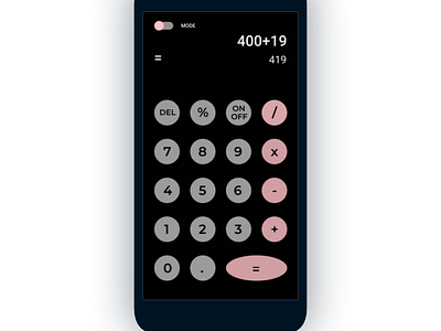 calculator ui daily day 4 calculator cool dailyui dark mode design lagos light mode nice nigeria ui ui ux design ux