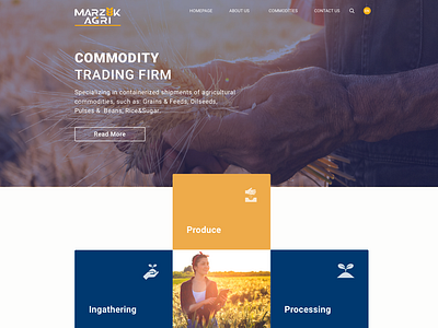 Marzuk Agri Landing Page agriculture farm farmer interface landing page seed ui web design website