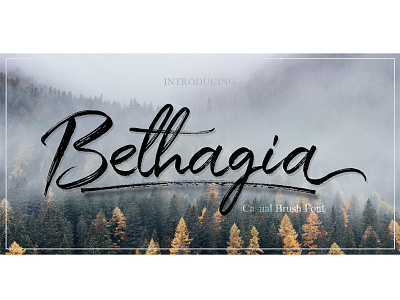 Bethagia | BRUSH FONT brush calligraphy casual brush handlettering handwriting modern