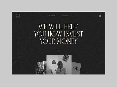 Invest Money Landing Page investing investment landing marketing marketing site minimal money website