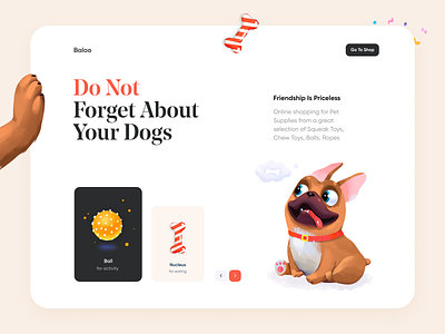 Online Pet Store designs, themes, templates and downloadable graphic  elements on Dribbble