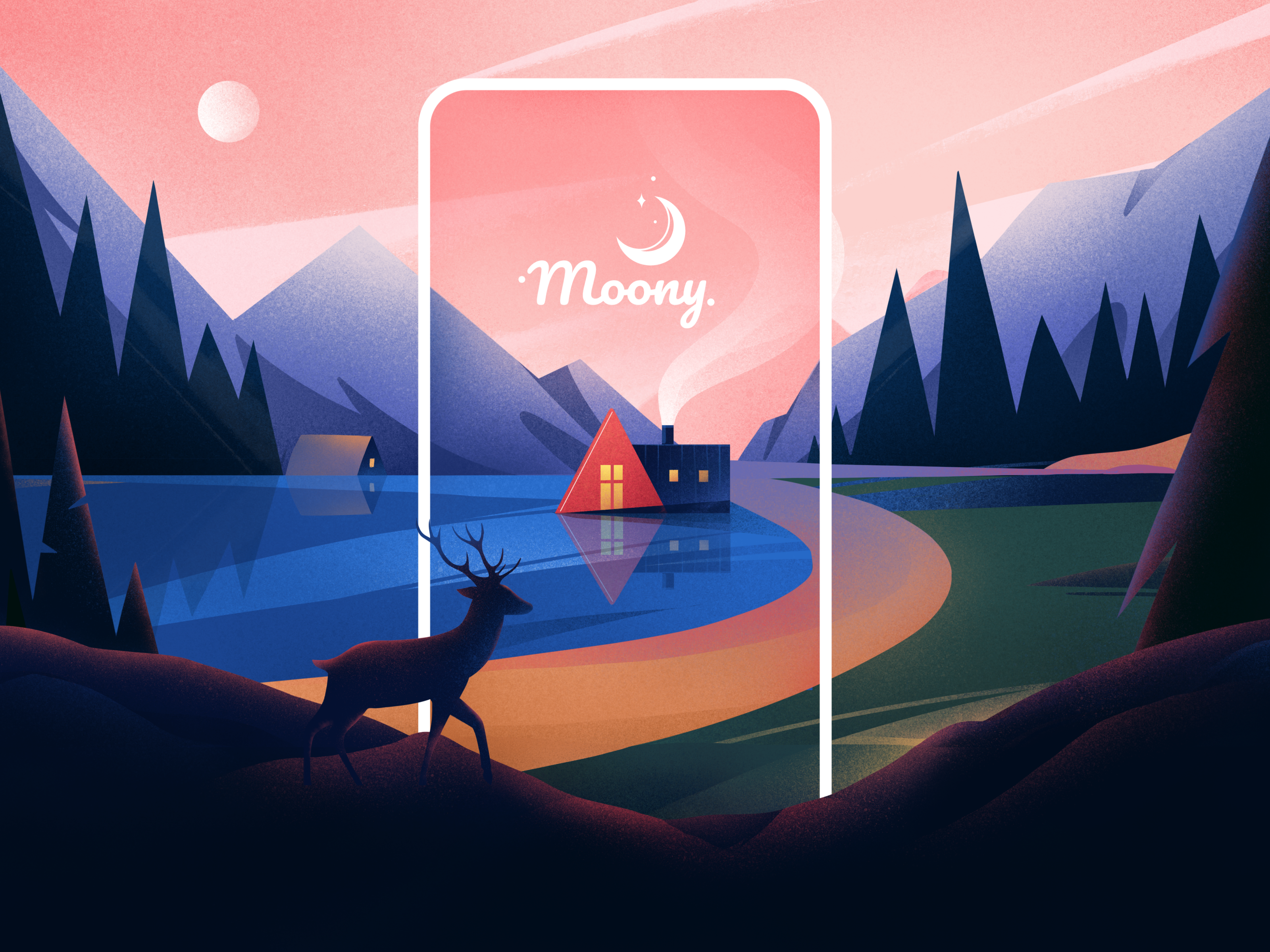 Moony Sleep App by Afterglow on Dribbble