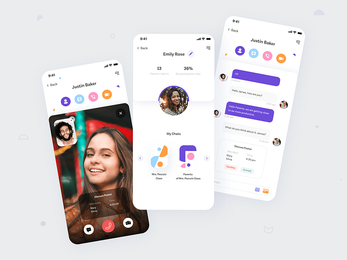 School Mobile App by Afterglow on Dribbble