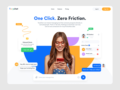 Chat App Landing Page