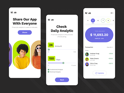 Finance Mobile App by Afterglow on Dribbble