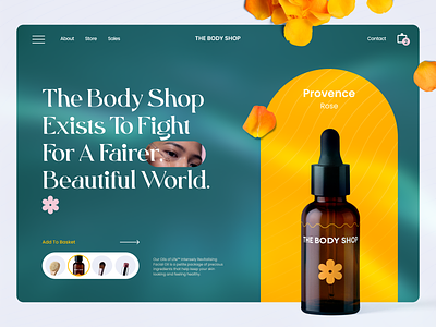 E-Commerce Body Oil body oil e-commerce minimal oil product design shop