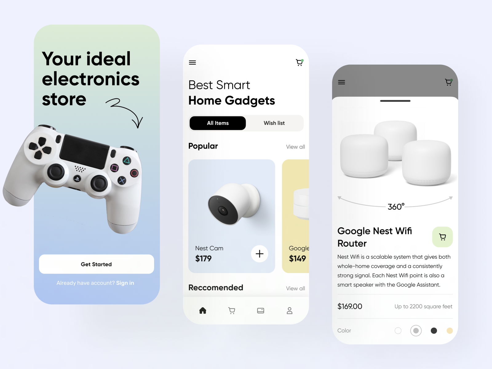 electronics store mobile app by Afterglow on Dribbble