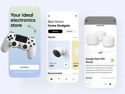 electronics store mobile app